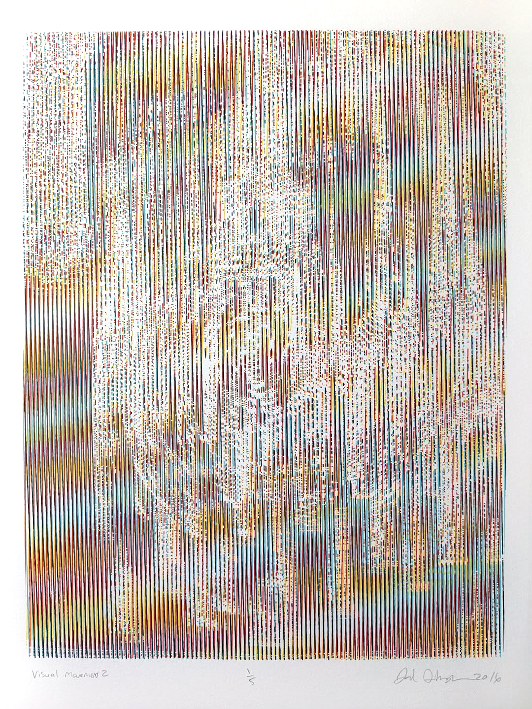 Visual Movement 2 - 4-color screen print