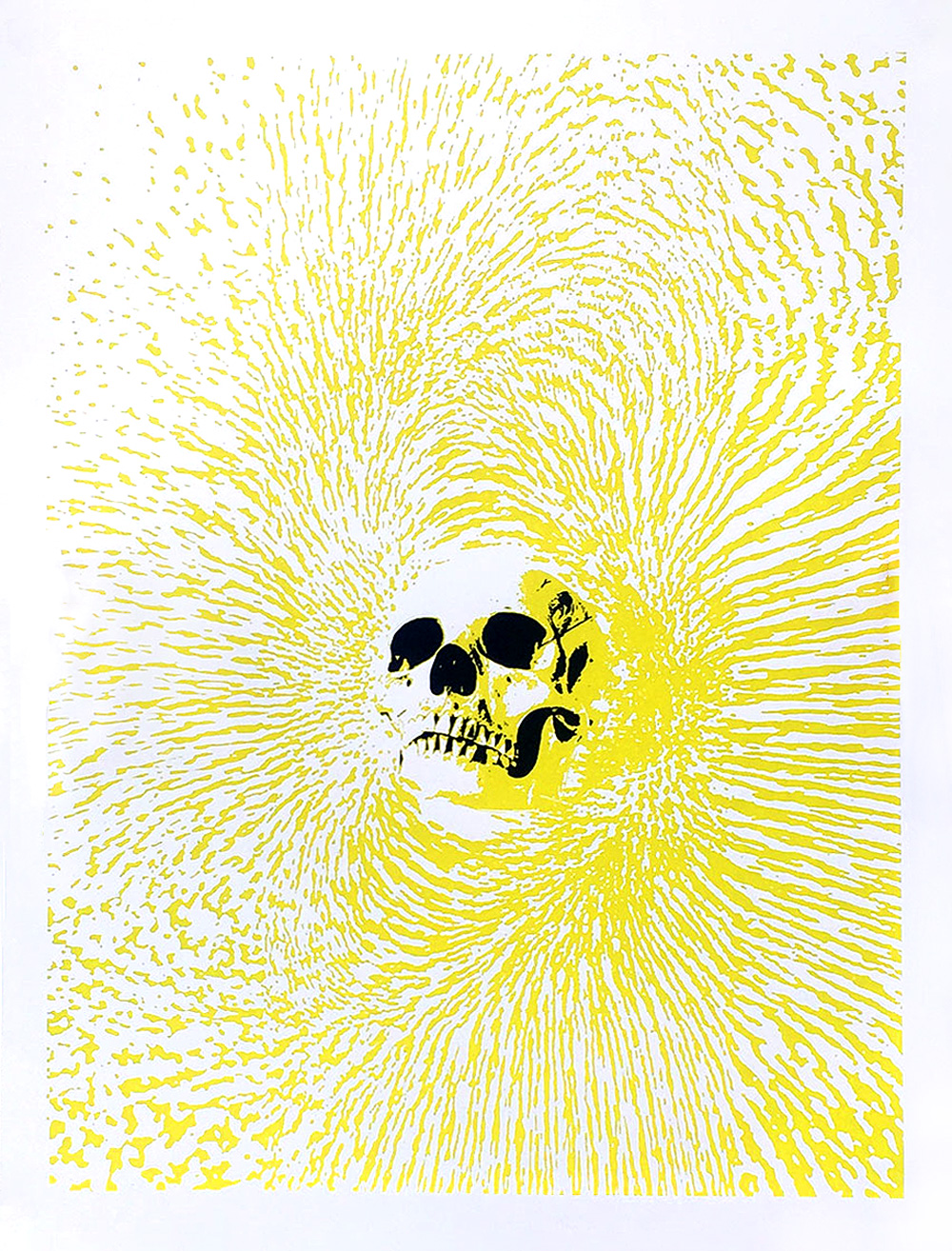 Clovis - 2-color screen print on white 110# French paper