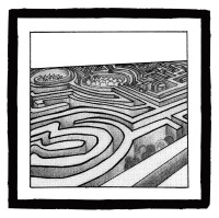 Morrow Self-Titled Album Art - 1-color screen print on CD and LP jackets
