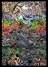 Untitled Holographic Print - 1-Color Screen Print on Holographic Paper