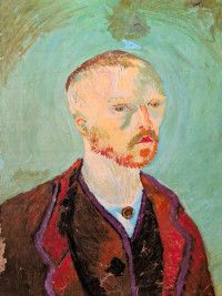 Van Gough self portrait reproduction - Oil pastel on paper